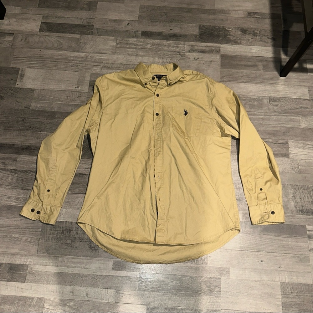 U.S. Polo Assn. Tan Button-Up Shirt